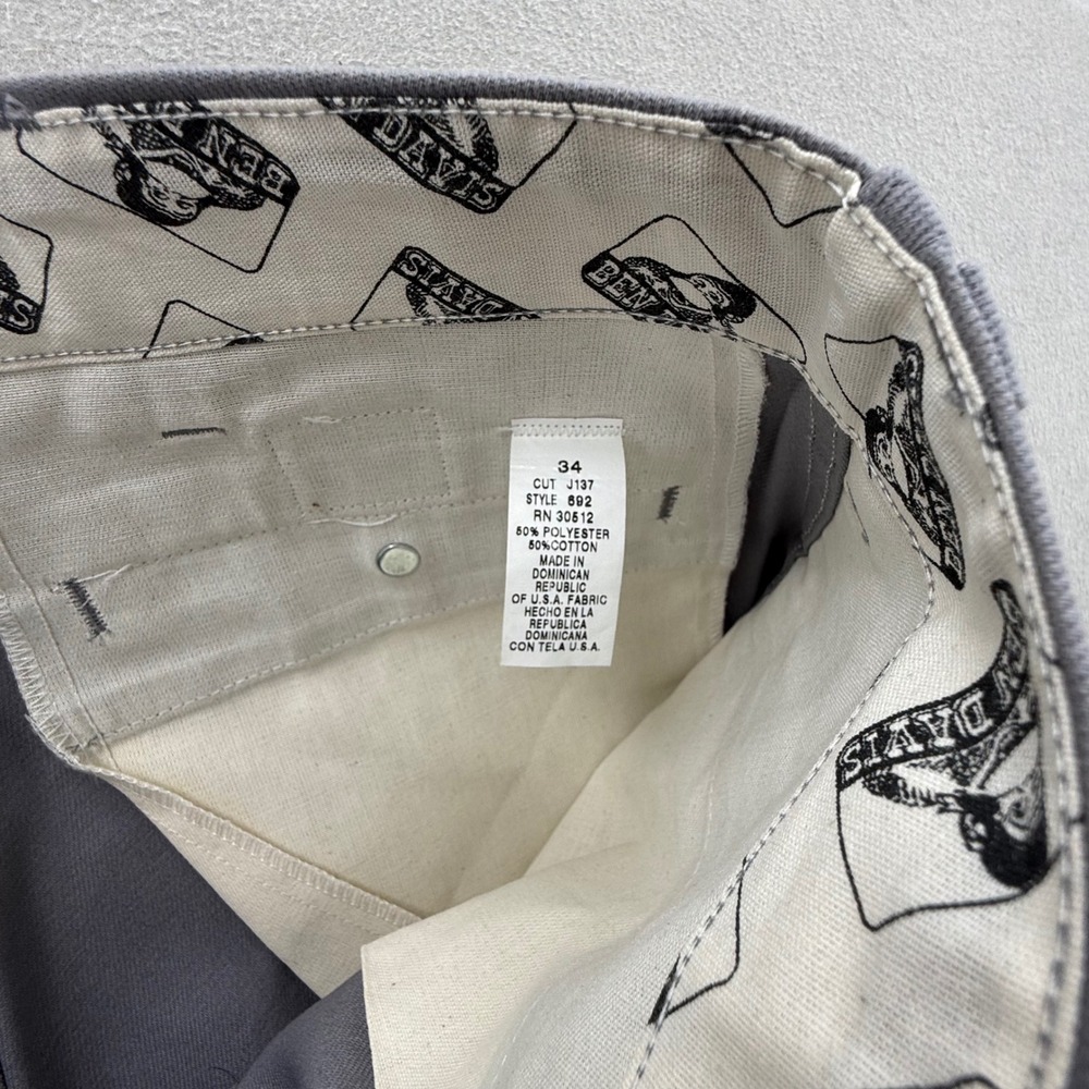Ben Davis Work Chino Flat Front Utility Durable Pants Trousers Men Size 34 - Picture 6 of 10